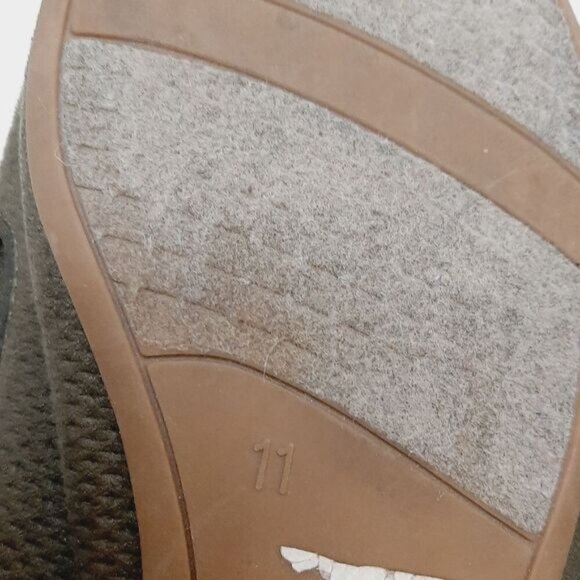 FIONI Pointy Toe Slip-On Smoking Loafer Flats Shoes Olive Green Sz 11 - Picture 13 of 14